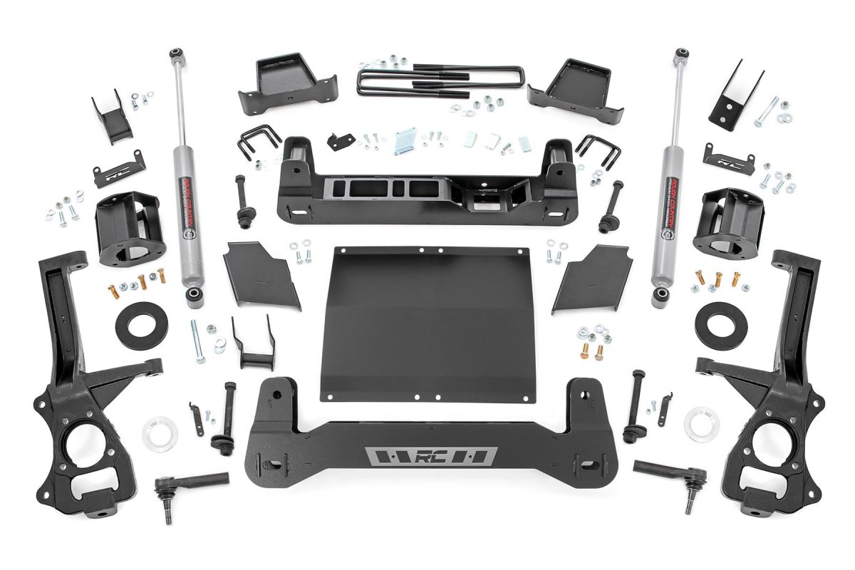 GMC Sierra 1500 Suspension Lift Kit - Front + Rear - Rough Country - 6-Inch Lift Kit - '19-'24